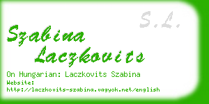 szabina laczkovits business card